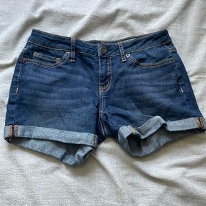 Aeropostale Denim Midi Shorts Size 00 Juniors